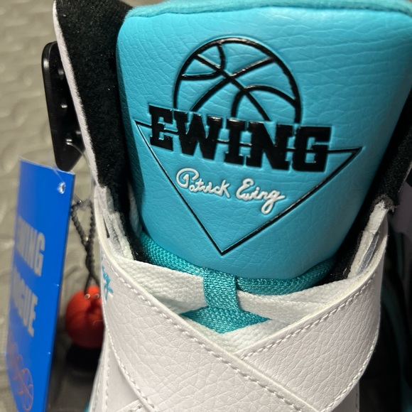 Ewing Athletics Rogue White Black Cyan Blue Patrick Ewing Basketball Sho… - Picture 4 of 13